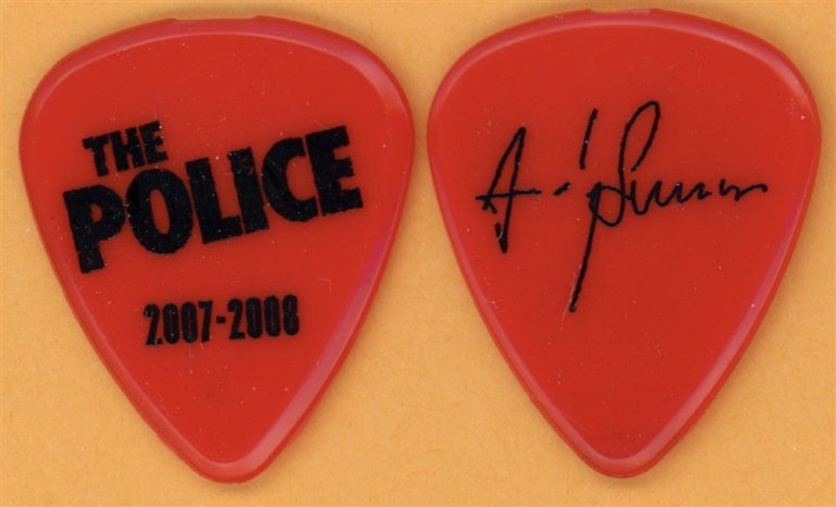 The Police Andy Summers Vintage Guitar Pick - 2007 Reunion Tour