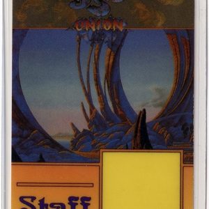 Yes 1991 Union Concert Tour Crew Staff Laminated Backstage Pass