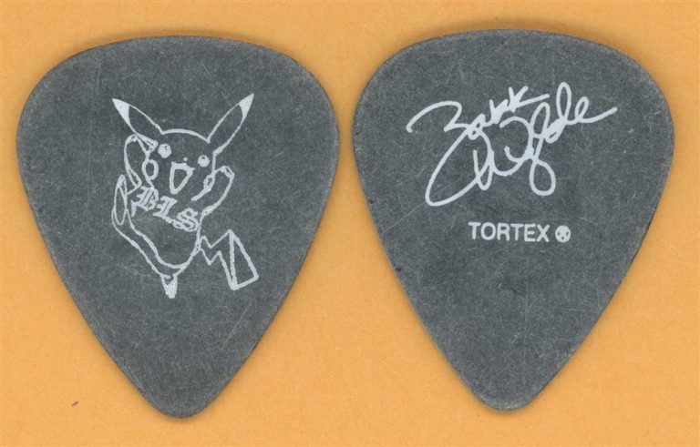 Black Label Society Zakk Wylde Pokeman Vintage Guitar Pick - 2006 Tour