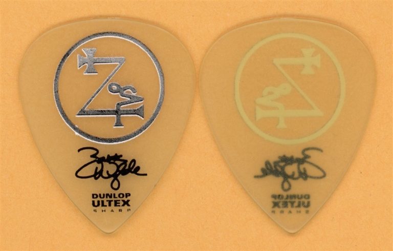 Black Label Society Zosa Zakk Wylde Vintage Guitar Pick - 2012 Tour