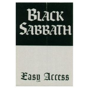 Black Sabbath 1995 Forbidden Concert Tour All Access Backstage Pass - Green Foil