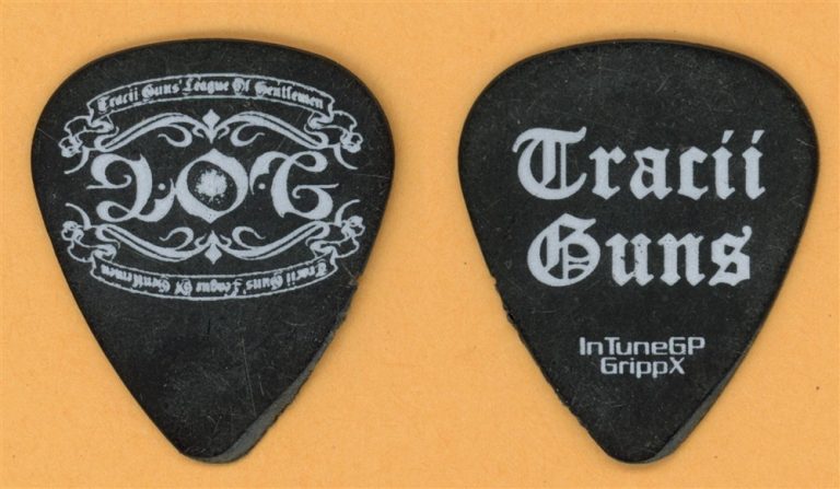 LA Guns Tracii Guns Vintage Guitar Pick - 2012 US Tour - Stage Used