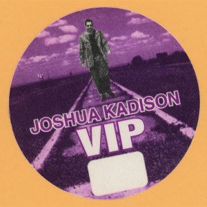 Joshua Kadison 1995 Concert Tour VIP Backstage Pass
