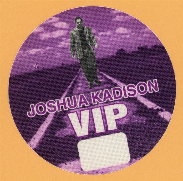 Joshua Kadison 1995 Concert Tour VIP Backstage Pass