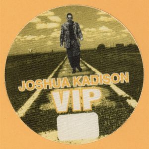 Joshua Kadison 1995 Concert Tour VIP Backstage Pass