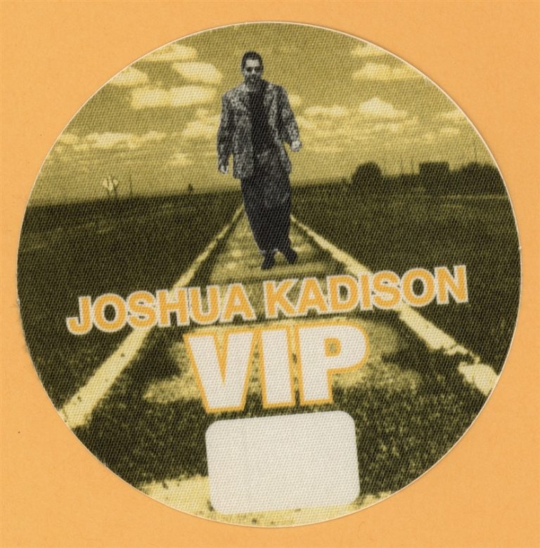 Joshua Kadison 1995 Concert Tour VIP Backstage Pass
