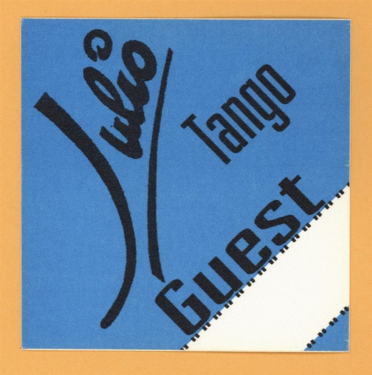 Julio Iglesias 1996 Tango Concert Tour GUEST Backstage Pass