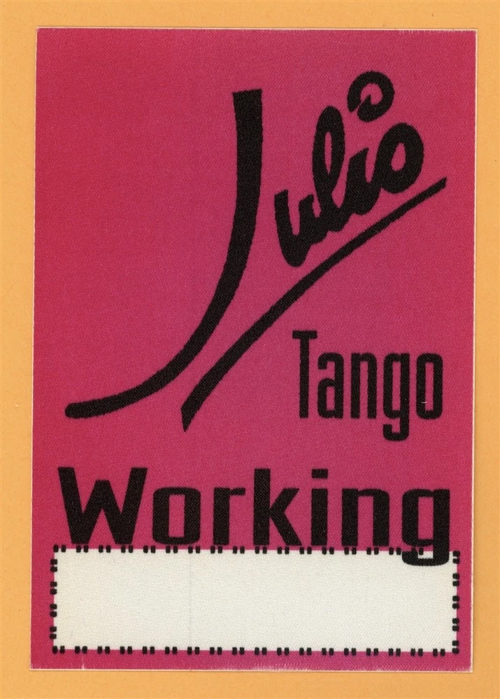 Julio Iglesias 1996 Tango Concert Tour WORKING Backstage Pass