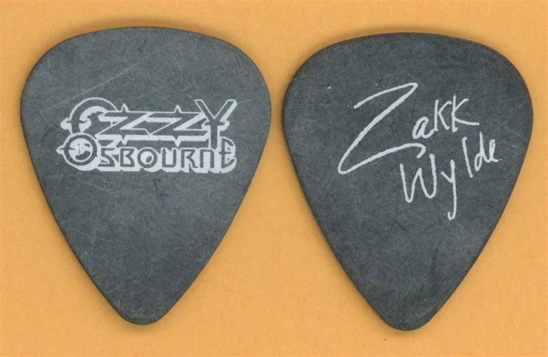 Ozzy Osbourne Zakk Wylde Vintage Guitar Pick - 1991 No More Tears Tour