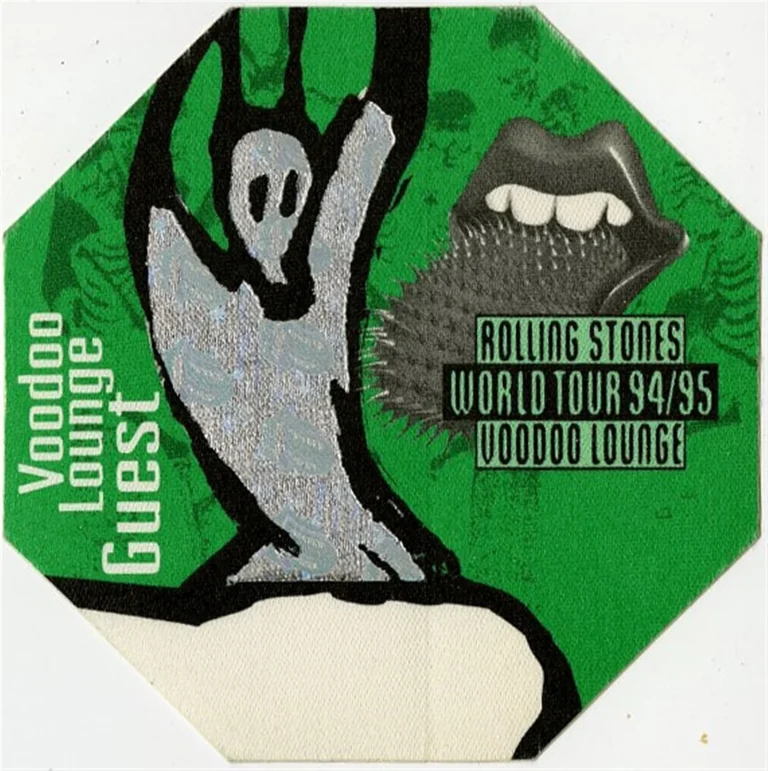 Rolling Stones 1994 Voodoo Lounge Concert Tour Guest Backstage Pass