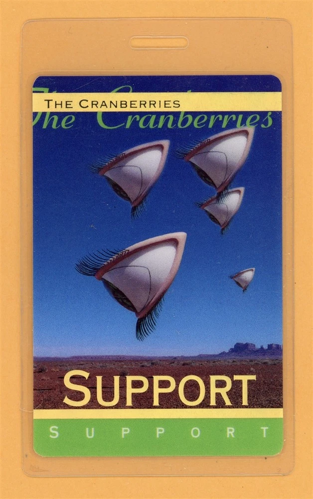 The Cranberries 1999 Bury the Hatchett Tour Support Laminated Backstage Pass