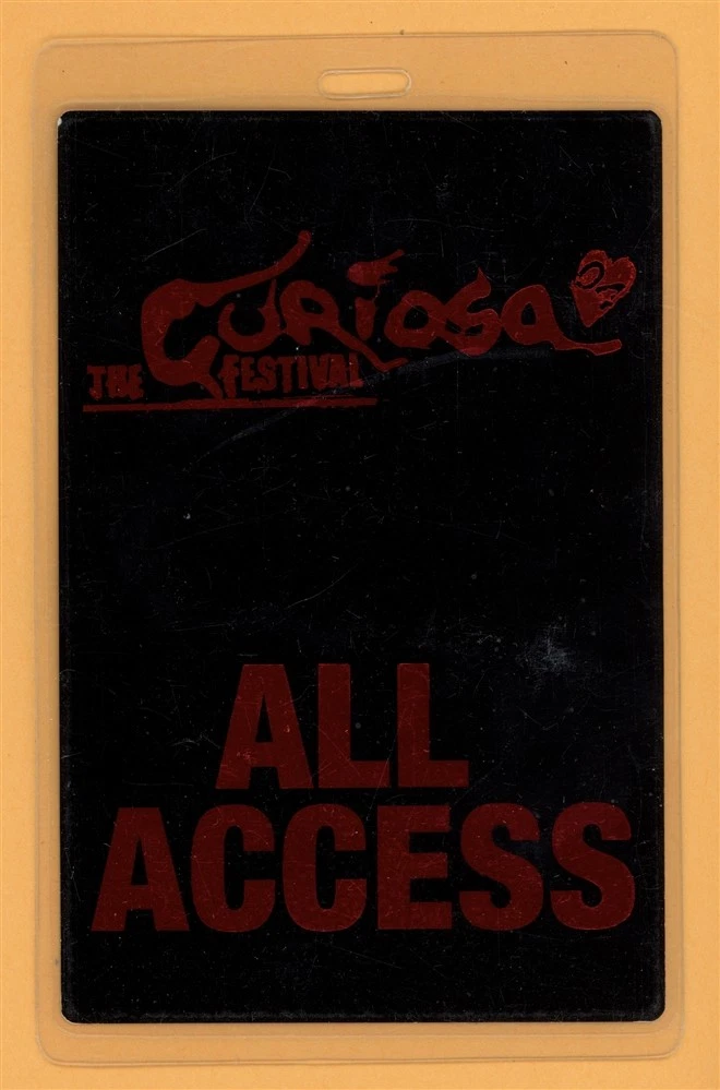 The Cure 2004 Curiosa Festival Tour All Access Laminated Backstage Pass