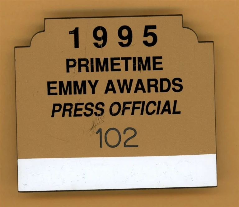 Primetime Emmy Awards 1995 Press Official Backstage Pass