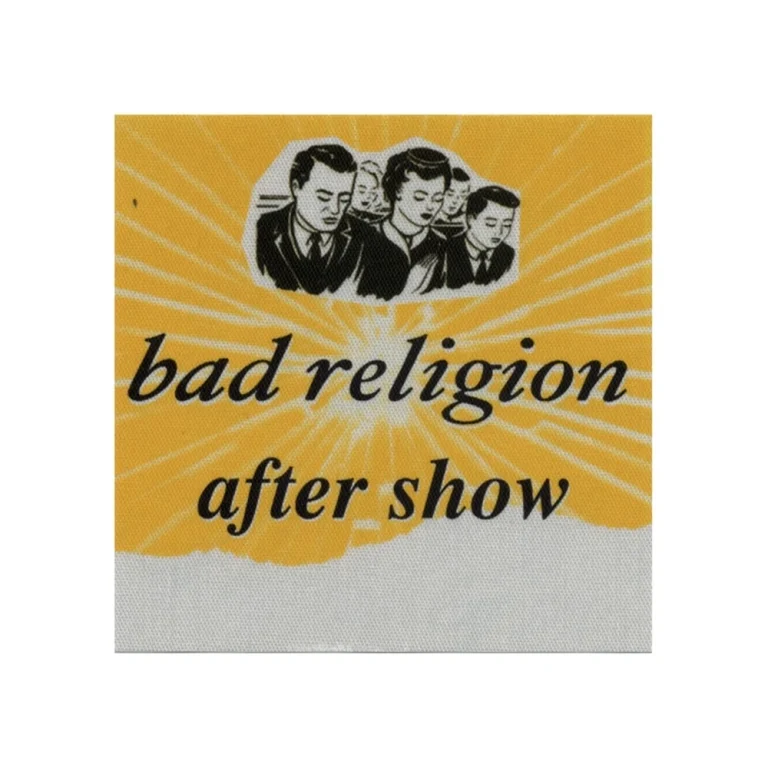 Bad Religion 2002 The Process of Belief Concert Tour After Show Backstage Pass