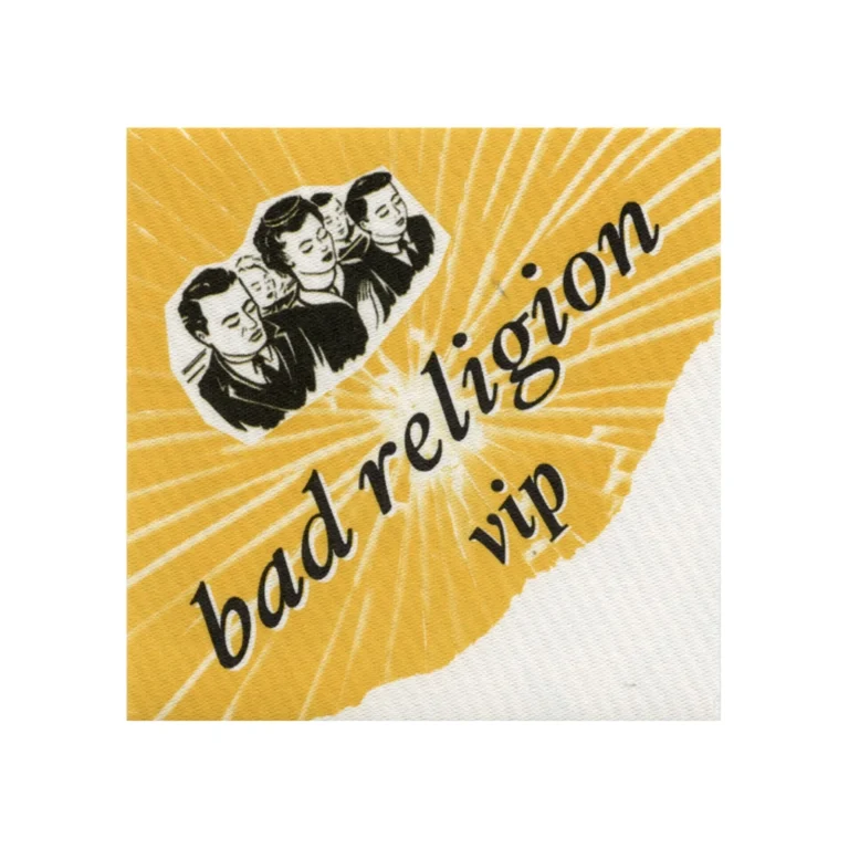 Bad Religion 2002 The Process of Belief Concert Tour VIP Backstage Pass