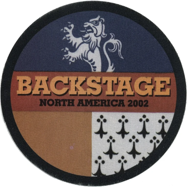 Bob Dylan 2002 Love and Theft Concert Tour Backstage Pass