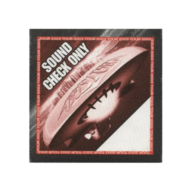 Boston 2003 Corporate America Concert Tour Sound Check Backstage Pass