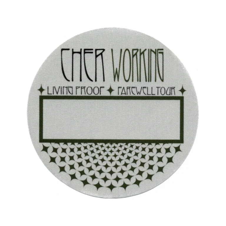 Cher 2002 Living Proof Concert Tour Working Backstage Pass