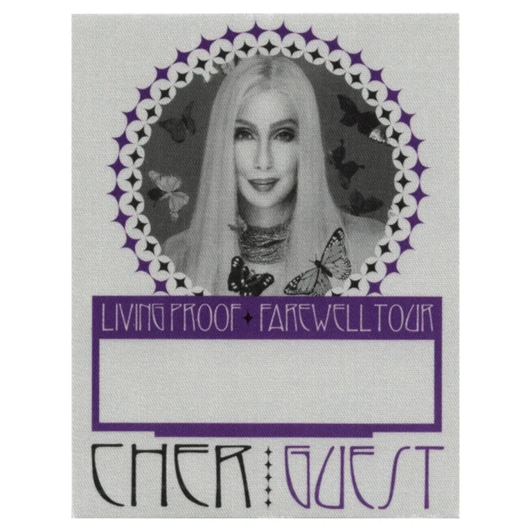 Cher 2002 Living Proof Concert Tour Guest Backstage Pass