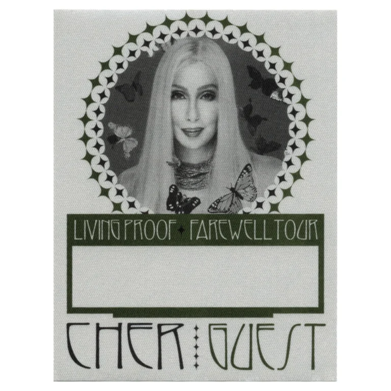 Cher 2002 Living Proof Concert Tour Guest Backstage Pass