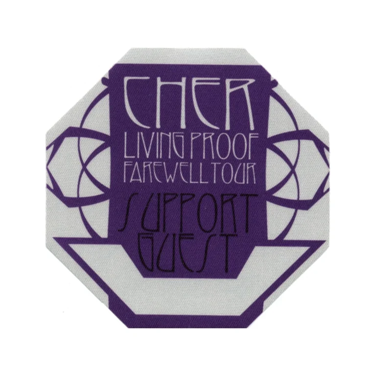 Cher 2002 Living Proof Concert Tour Support Guest Backstage Pass