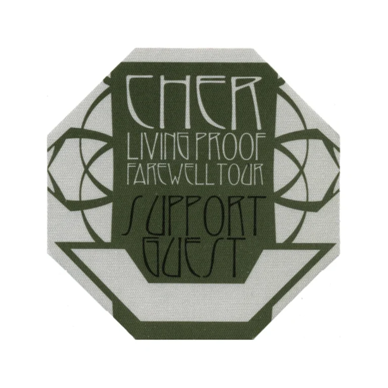 Cher 2002 Living Proof Concert Tour Support Guest Backstage Pass