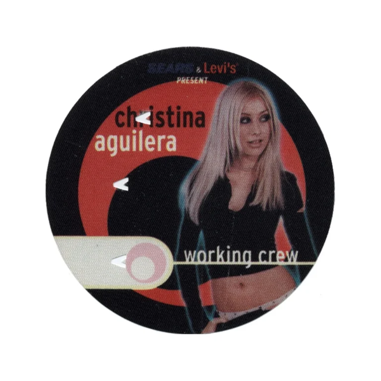 Christina Aguilera 2000 Psykoblast Concert Tour Working Backstage Pass