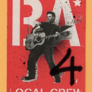 Bryan Adams 2014 30th Anniversary Concert Tour Local Crew Backstage Pass