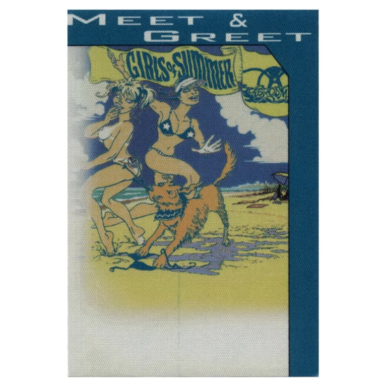 Aerosmith 2002 Girls of Summer Concert Tour Meet & Greet Backstage Pass