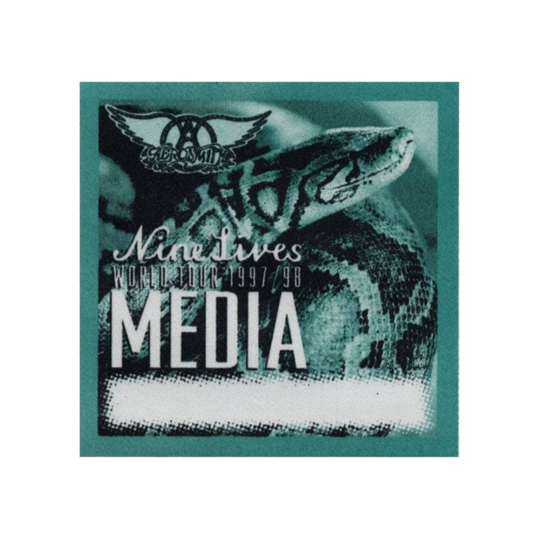 Aerosmith 1997 Nine Lives Concert Tour Media Backstage Pass