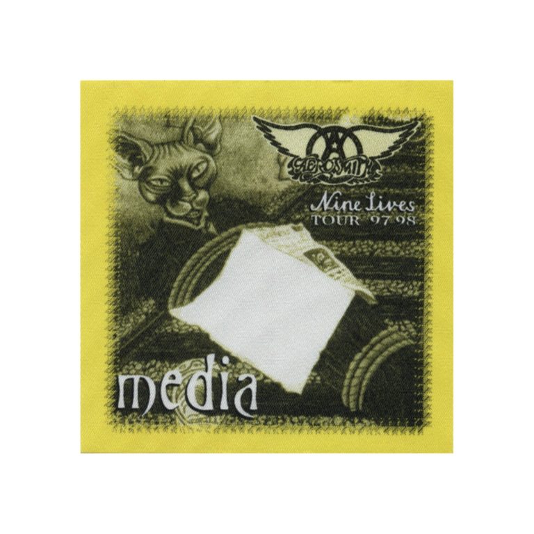 Aerosmith 1997 Nine Lives Concert Tour Media Backstage Pass