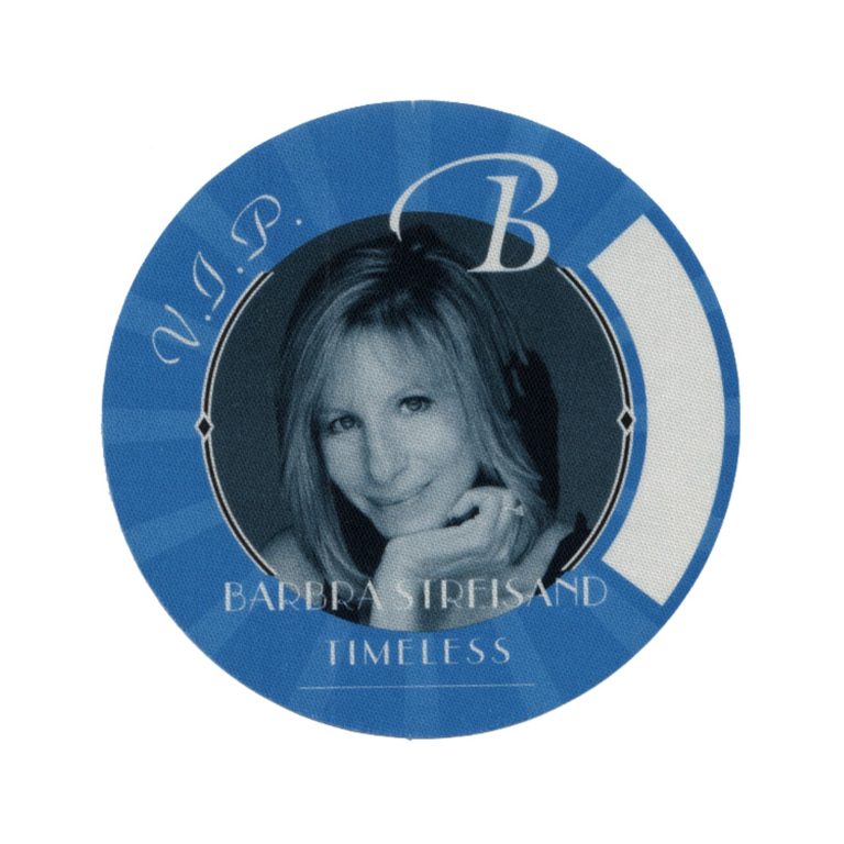 Barbra Streisand 2000 Timeless Concert Tour VIP Backstage Pass