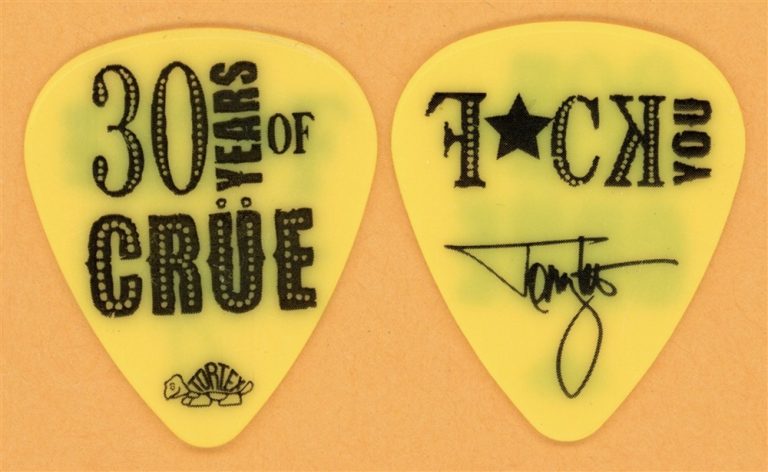 Motley Crue Tommy Lee Vintage Guitar Pick - 2011 30th Anniversary Tour