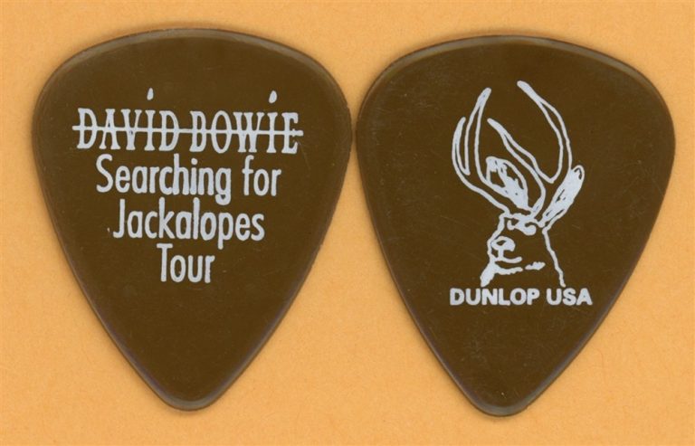 David Bowie Vintage Guitar Pick - 2002 Searching for Jackalopes Tour