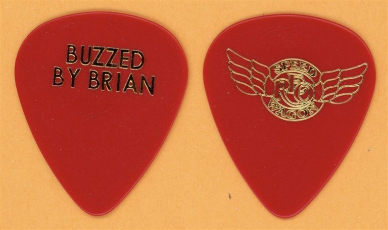 REO Speedwagon Buzzed By Brian Authentic Vintage Tour Guitar Pick
