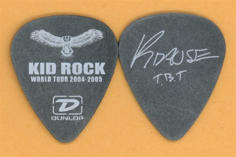 Kid Rock Jason Krause Vintage Guitar Pick - 2004 Tour