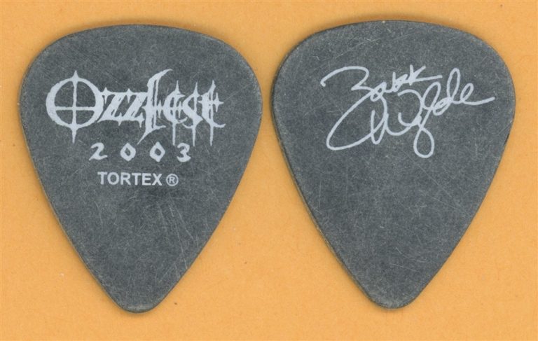 Ozzy Osbourne Zakk Wylde Vintage Guitar Pick - 2003 Ozzfest Tour