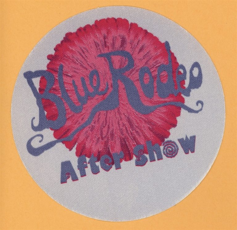 Blue Rodeo Concert Tour AFTER SHOW Backstage Pass