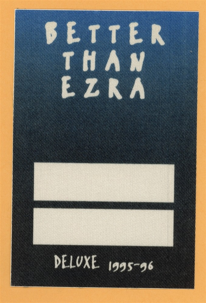 Better Than Ezra 1995 Concert Tour Backstage Pass