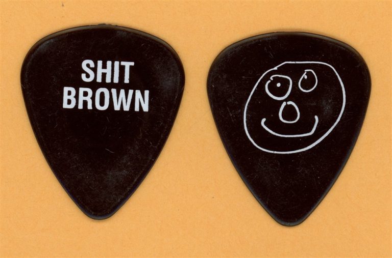 Black Crowes Marc Ford Sh*t Brown Vintage Guitar Pick - 1994 America Tour