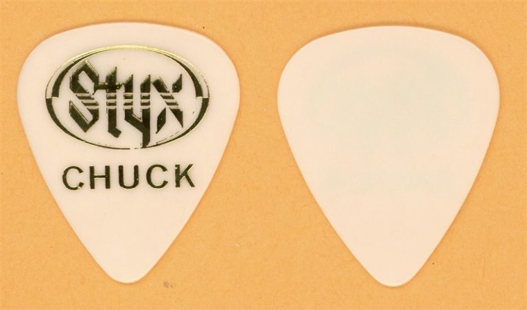 Styx Chuck Papazzo Guitar Pick - 1990 Edge of the Century Tour