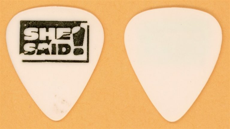 She Said! Stay All Night Vintage Guitar Pick - 1990 US Tour