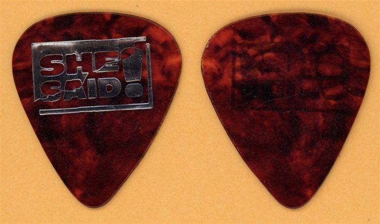 She Said! Stay All Night Vintage Guitar Pick - 1990 US Tour
