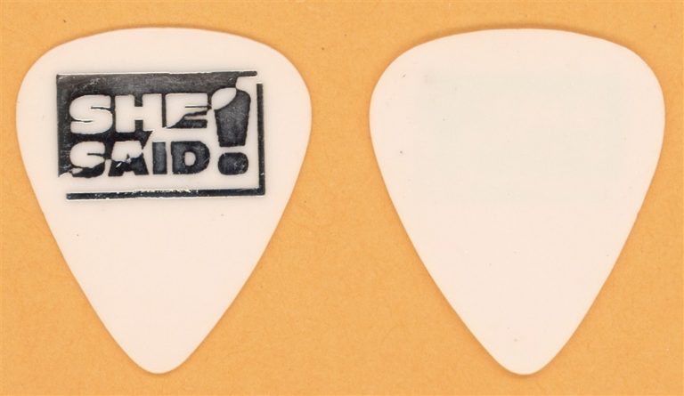 She Said! Stay All Night Vintage Guitar Pick - 1990 US Tour