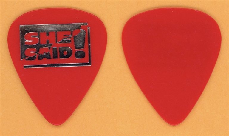 She Said! Stay All Night Vintage Guitar Pick - 1990 US Tour