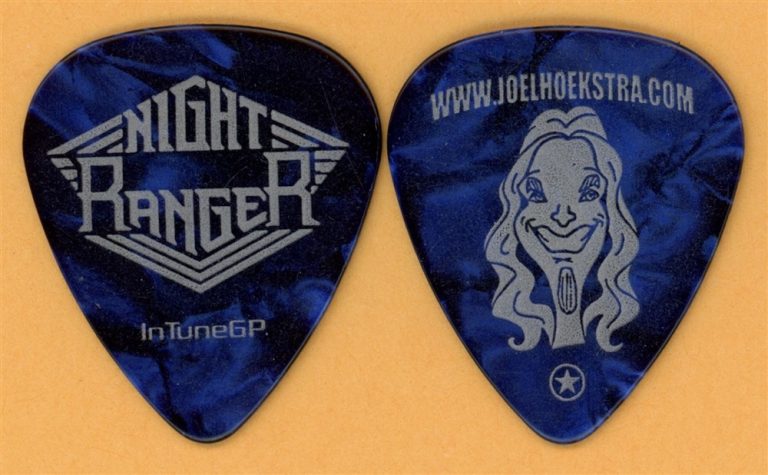 Night Ranger Joel Hoekstra Vintage Guitar Pick - 2011 Somewhere In Cali Tour