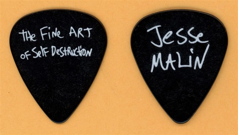 D Generation Jesse Malin Vintage Guitar Pick - 2002 Self Destruction Tour
