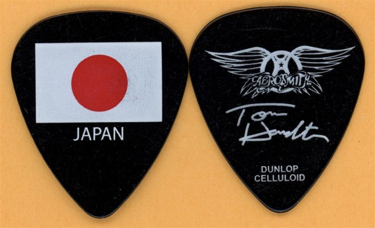 Aerosmith Tom Hamilton Vintage Guitar Pick - 2011 Japan Tour