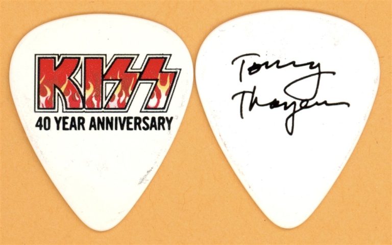 KISS Tommy Thayer Vintage Guitar Pick - 2014 40th Anniversary Tour