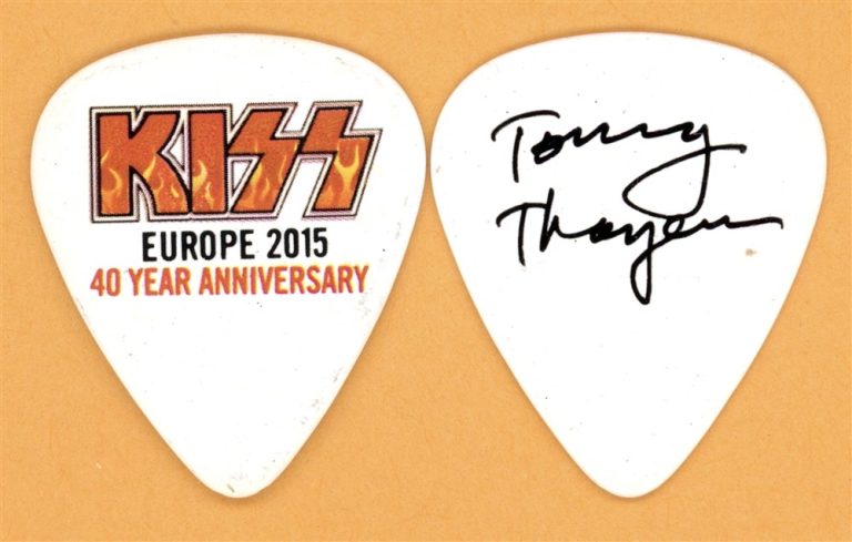 KISS Tommy Thayer Vintage Guitar Pick - 2015 40th Anniversary Europe Tour